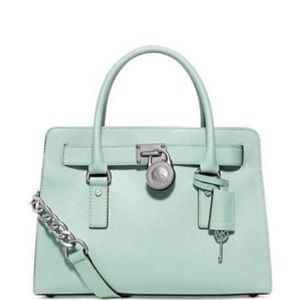 Nwot Authentic Michael Kors Hamilton Medium Celadon